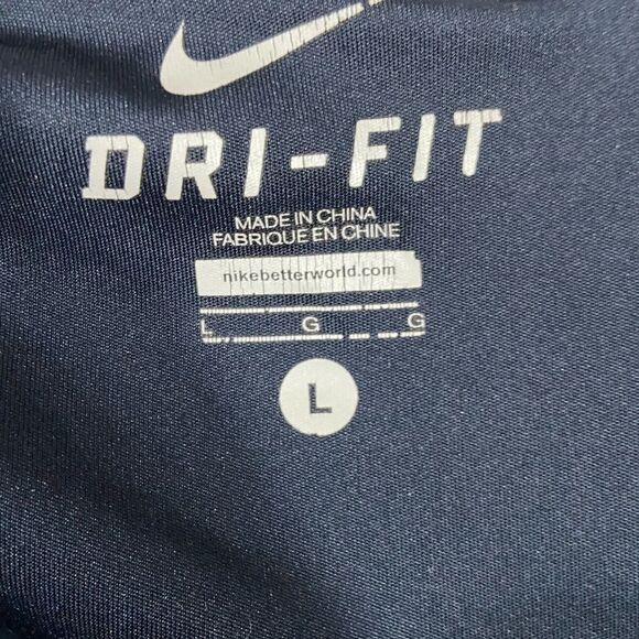 Nike Dri-Fit Navy Blue Activewear Shorts - Picture 3 of 3